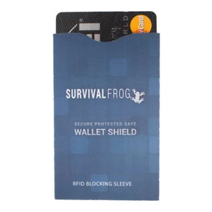 Survival Frog & Co. SafeWallet with RFID Shield provides essential protection for your valuable cards and personal information.