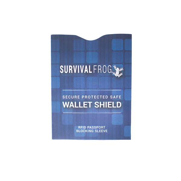 Survival Frog's SafeWallet is a reliable RFID shield to protect your valuables like a frog safeguarding its precious belongings.