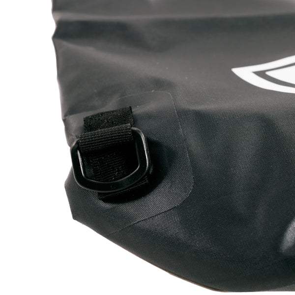 A Faraday EMP Dry Bag with a white logo on it.