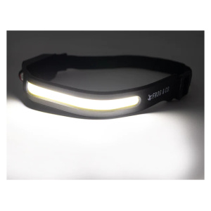 A Rechargeable Headlamp with an LED light on it.