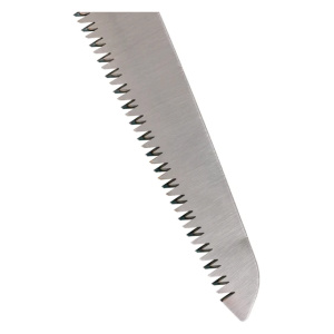 A Survival Folding Saw with a stainless steel saw blade on a white background.
