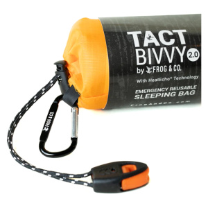 Tact Bivvy emergency sleeping bag.